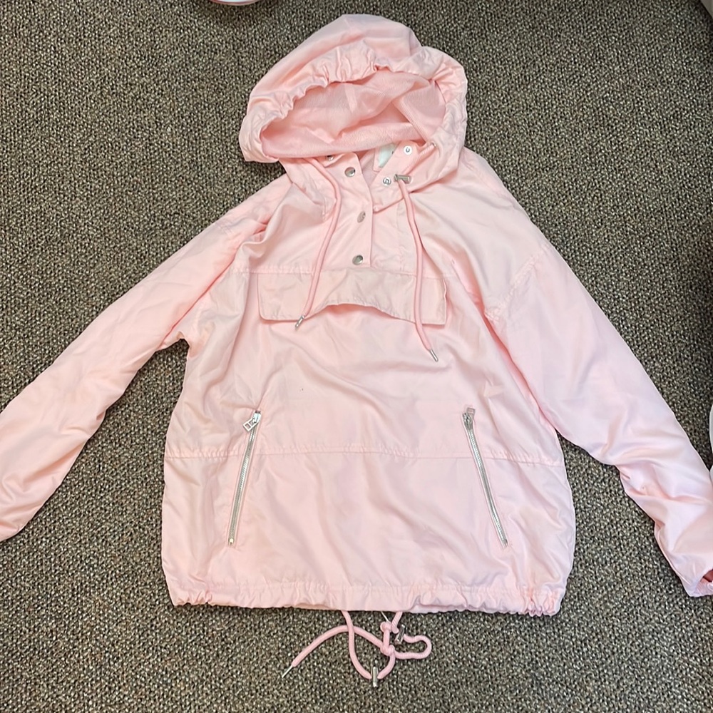 Forever 21 light pink raincoat size small